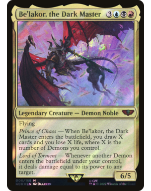 Magic: The Gathering Be'lakor, the Dark Master (Surge Foil) (6) Lightly Played