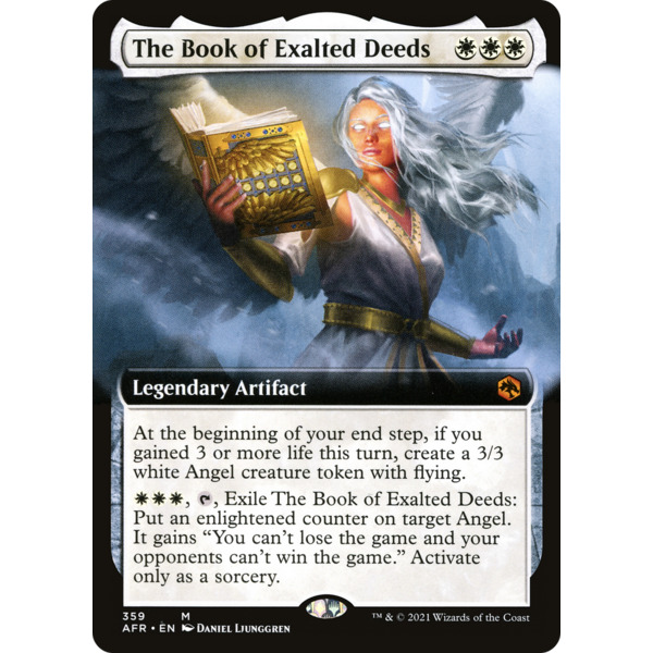 Magic: The Gathering The Book of Exalted Deeds (Extended Art) (359) Lightly Played Foil