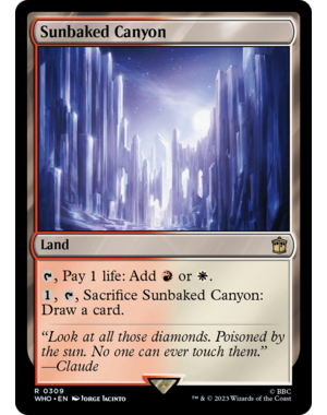 Magic: The Gathering Sunbaked Canyon (309) Lightly Played