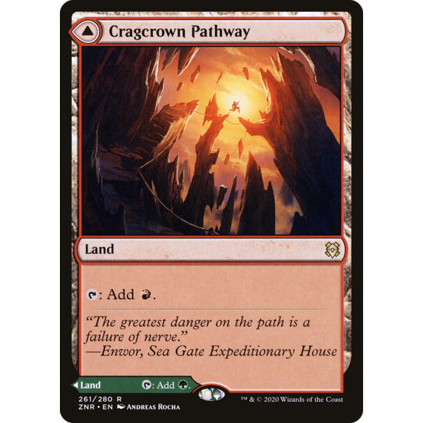 Magic: The Gathering Cragcrown Pathway (261) Lightly Played Foil