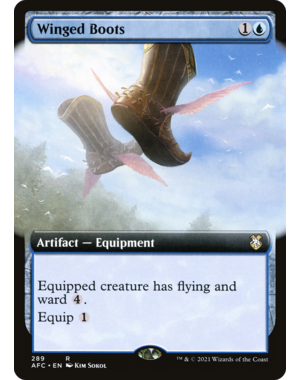Magic: The Gathering Winged Boots (Extended Art) (289) Lightly Played