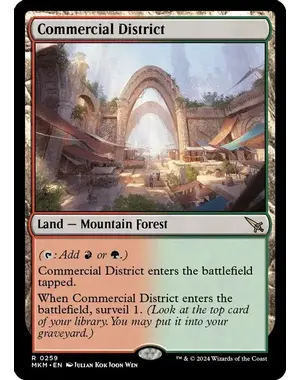 Wizards of The Coast Commercial District (259) Lightly Played