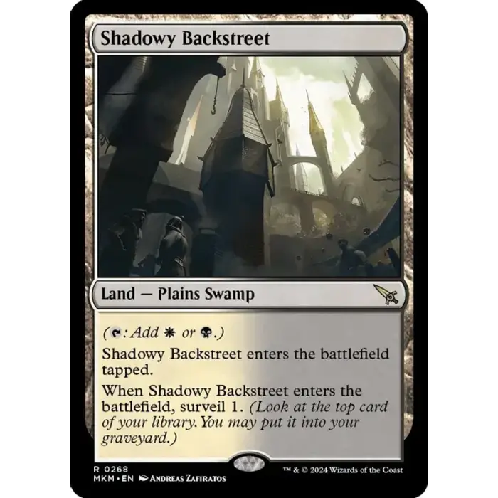 Magic: The Gathering Shadowy Backstreet (268) Lightly Played