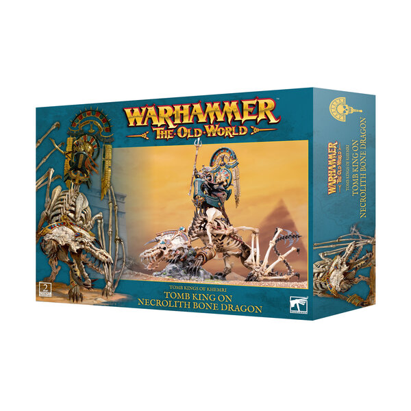 Warhammer The Old World The Old World - Tomb Kings of Khemri - Tomb King on Necrolith Bone Dragon