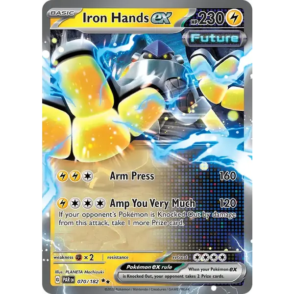 Pokemon Iron Hands ex (070) Lightly Played