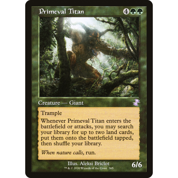 Magic: The Gathering Primeval Titan (365) Lightly Played