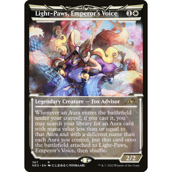 Magic: The Gathering Light-Paws, Emperor's Voice (Showcase) (367) Lightly Played