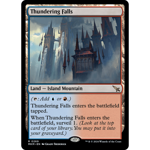 Magic: The Gathering Thundering Falls (269) Lightly Played Foil