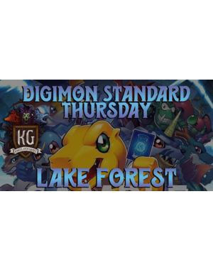 Bandai 4/25 Lake Forest Thursday Standard Digimon