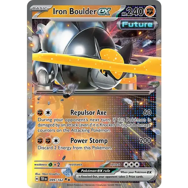 Pokemon Iron Boulder ex (099) Lightly Played