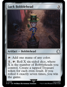 Magic: The Gathering Luck Bobblehead (135) Lightly Played