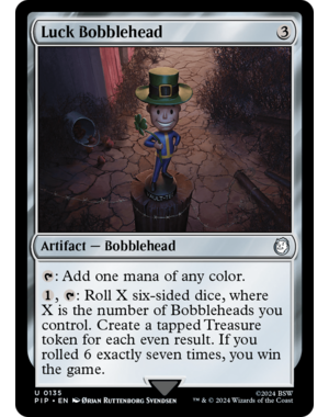 Magic: The Gathering Luck Bobblehead (135) Lightly Played
