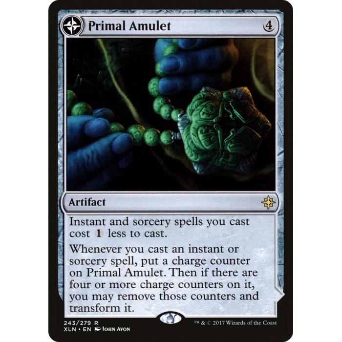 Magic: The Gathering Primal Amulet (243) Lightly Played