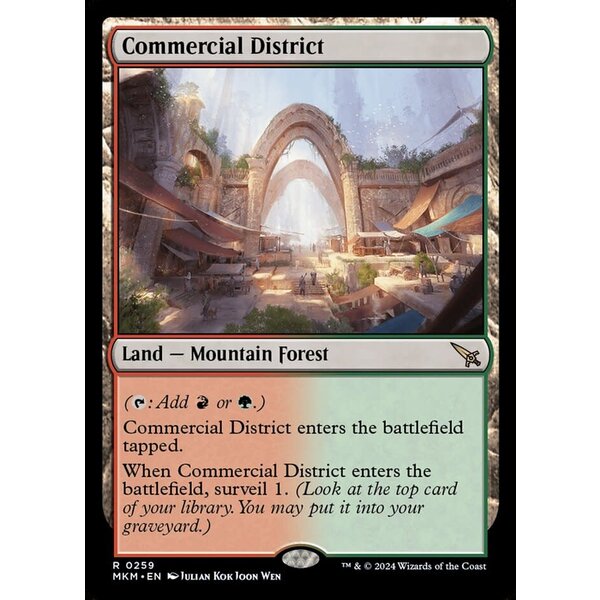 Magic: The Gathering Commercial District (259) Lightly Played Foil