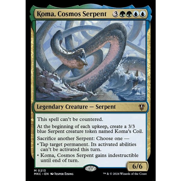 Magic: The Gathering Koma, Cosmos Serpent (213) Lightly Played