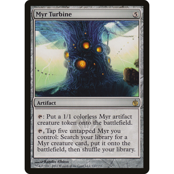 Magic: The Gathering Myr Turbine (117) Lightly Played