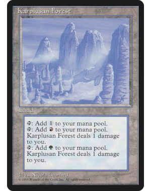 Magic: The Gathering Karplusan Forest (337) Moderately Played