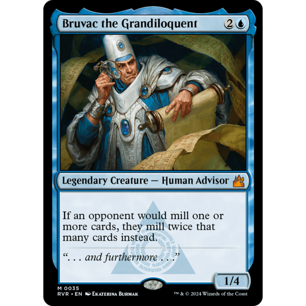 Magic: The Gathering Bruvac the Grandiloquent (35) Lightly Played