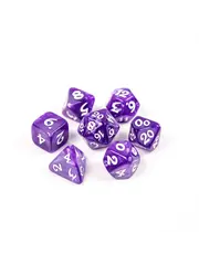 Die Hard Dice 7pc RPG Set - Elessia Essentials - Purple with White