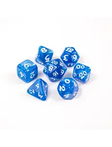 Die Hard Dice 7pc RPG Set - Elessia Essentials - Blue with White