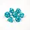 Die Hard Dice 7pc RPG Set - Elessia Essentials - Teal with White