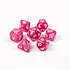 Die Hard Dice 7pc RPG Set - Elessia Essentials - Pink with White