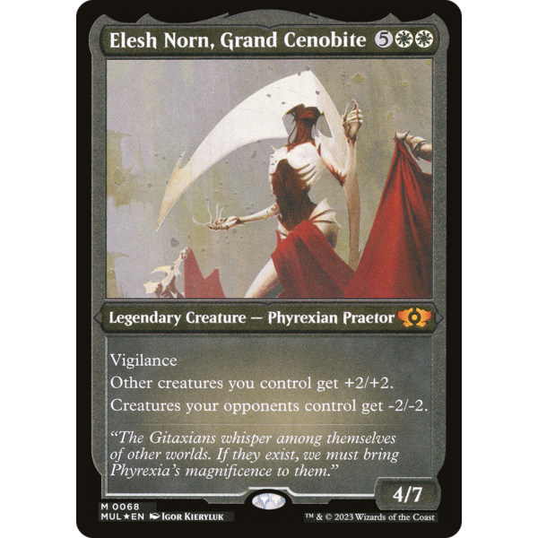 Magic: The Gathering Elesh Norn, Grand Cenobite (Foil Etched) (68) Lightly Played