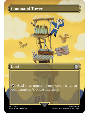 Magic: The Gathering Command Tower (Borderless) (360) Lightly Played
