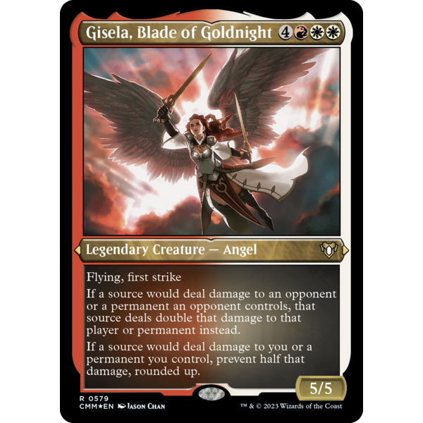 Magic: The Gathering Gisela, Blade of Goldnight (Foil Etched) (579) Lightly Played
