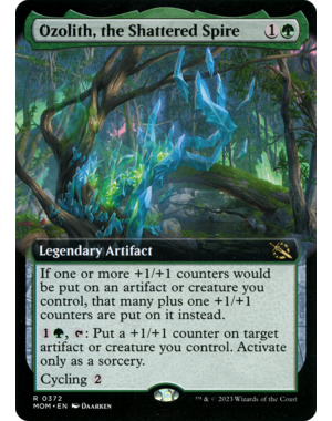 Magic: The Gathering Ozolith, the Shattered Spire (Extended Art) (372) Lightly Played