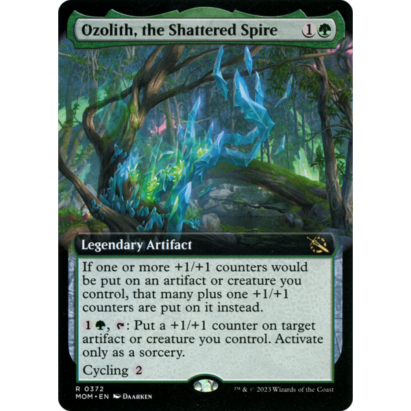 Magic: The Gathering Ozolith, the Shattered Spire (Extended Art) (372) Lightly Played