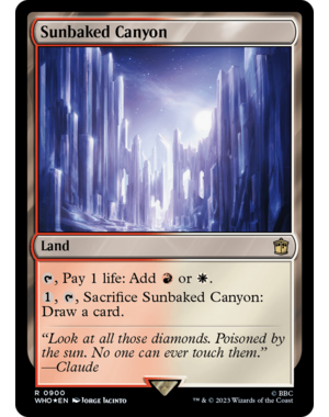 Magic: The Gathering Sunbaked Canyon (Surge Foil) (900) Lightly Played
