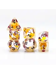 Foam Brain Glow in the Dark Moon and Star RPG Dice Set