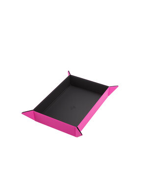 Gamegenic Magnetic Dice Tray Rectangular Black/Pink