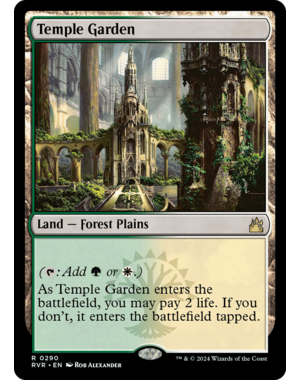 Magic: The Gathering Temple Garden (290) Lightly Played