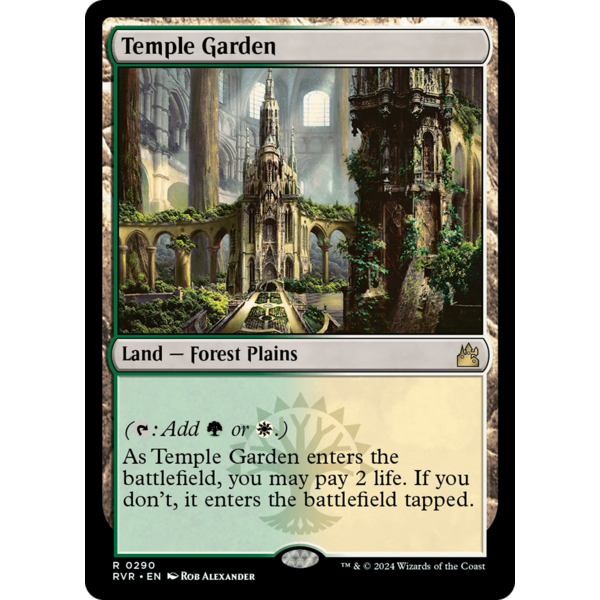 Magic: The Gathering Temple Garden (290) Lightly Played