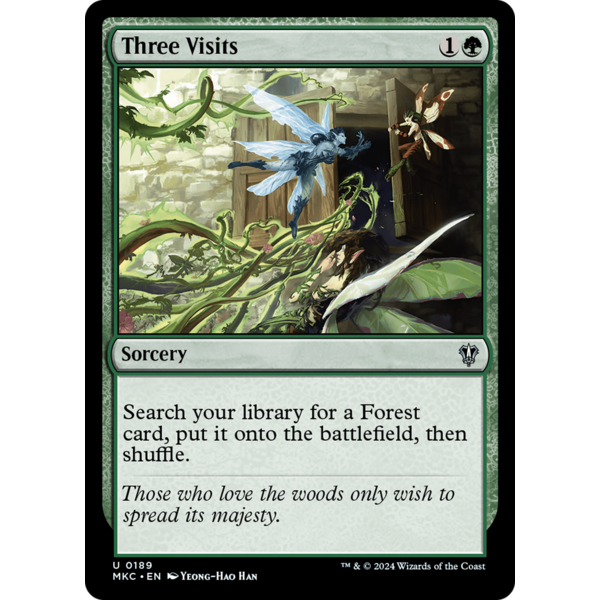 Magic: The Gathering Three Visits (189) Lightly Played