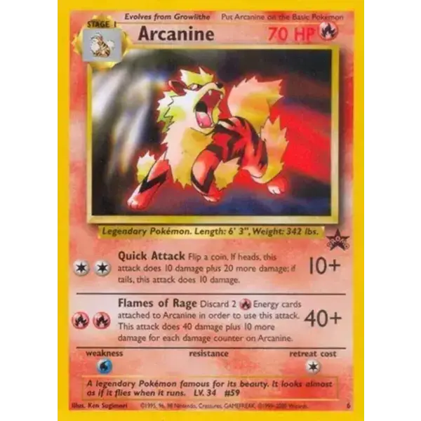 Pokemon Arcanine (006) Lightly Played