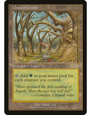 Magic: The Gathering Gaea's Cradle (321) Lightly Played