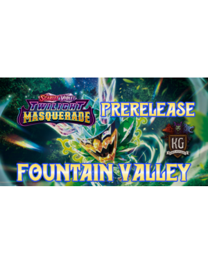 Pokemon 5/11 Fountain Valley Scarlet & Violet: Twilight Masquerade Prerelease 11 AM