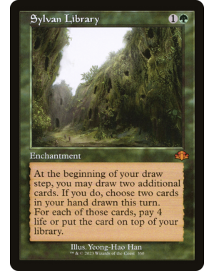 Magic: The Gathering Sylvan Library (350) Lightly Played