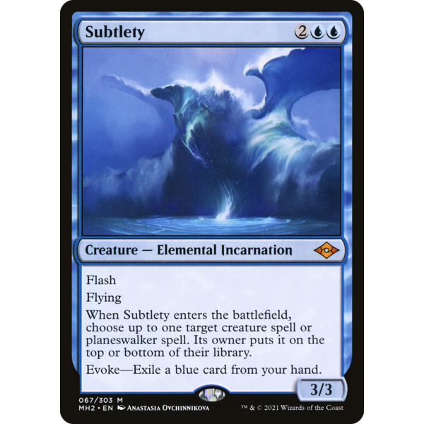 Magic: The Gathering Subtlety (067) Lightly Played Foil