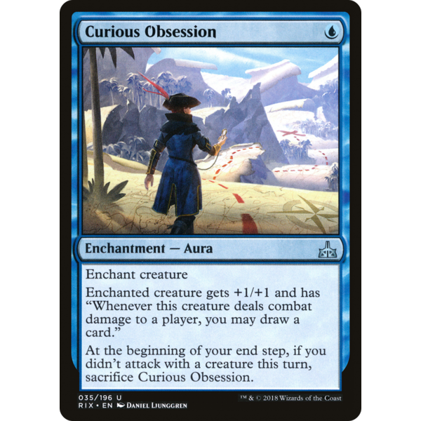 Magic: The Gathering Curious Obsession (35) Lightly Played Foil