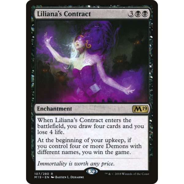Magic: The Gathering Liliana's Contract (107) Lightly Played