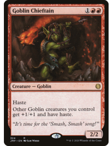 Magic: The Gathering Goblin Chieftain (324) Lightly Played