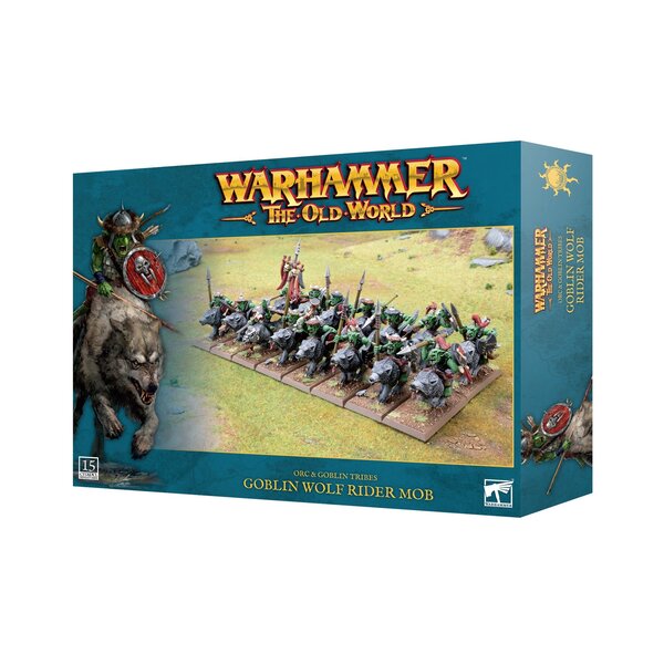 Warhammer The Old World Orc & Goblin Tribes: Goblin Wolf Rider Mob