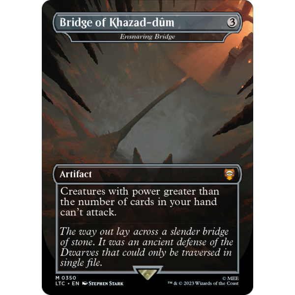 Magic: The Gathering Bridge of Khazad-dum - Ensnaring Bridge (350) Lightly Played