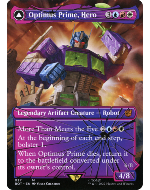 Magic: The Gathering Optimus Prime, Hero (Shattered Glass) (27) Lightly Played