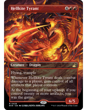 Magic: The Gathering Hellkite Tyrant (Anime Borderless) (428) Lightly Played