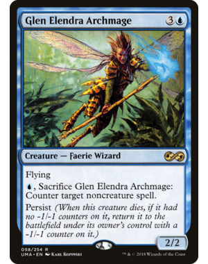 Magic: The Gathering Glen Elendra Archmage (058) Lightly Played Foil